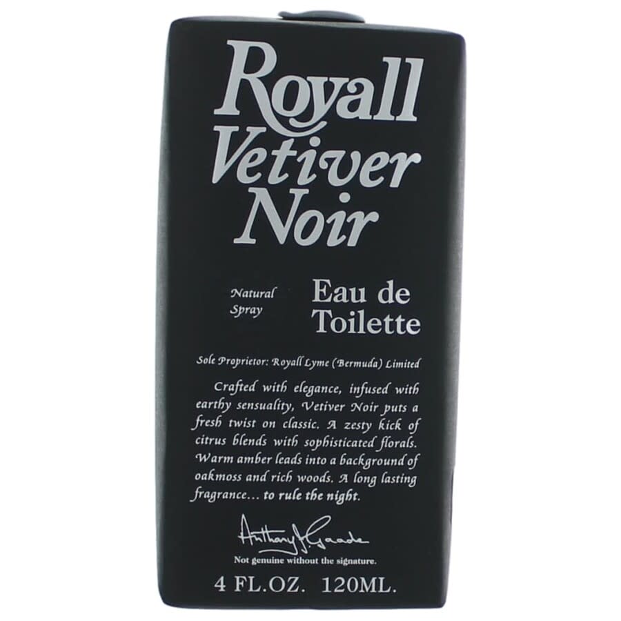 Royall Fragrances Mens Royall Vetiver Noir EDT Spray 4 oz Fragrances 895670002641 40$
