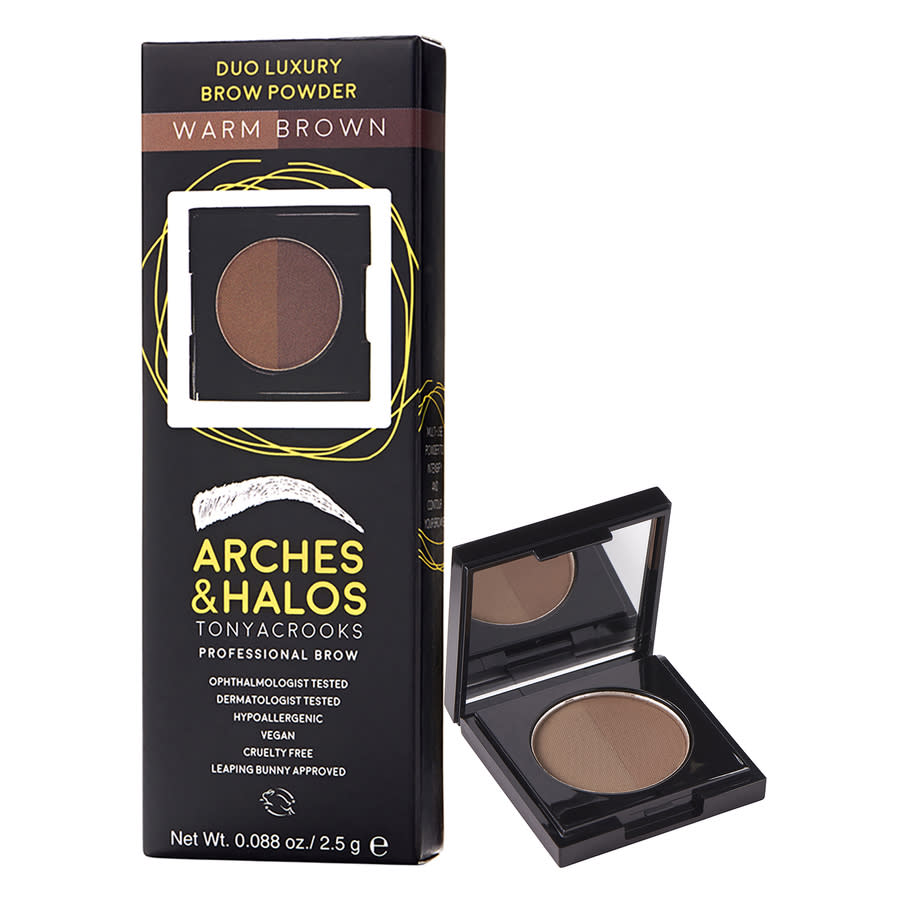 Arches & Halos Ladies Duo Luxury Brow Powder Powder 0.088 oz Warm Brown Makeup 818881020983
