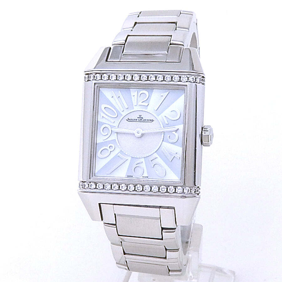 Pre-owned Jaeger LeCoultre Reverso Squadra Lady Quartz Diamond Ladies Watch Q7038193 5114$