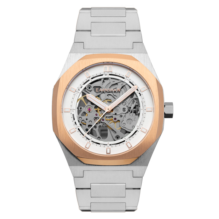 Thomas Earnshaw Drake Silver-tone Dial Mens Watch ES-8142-44 129$