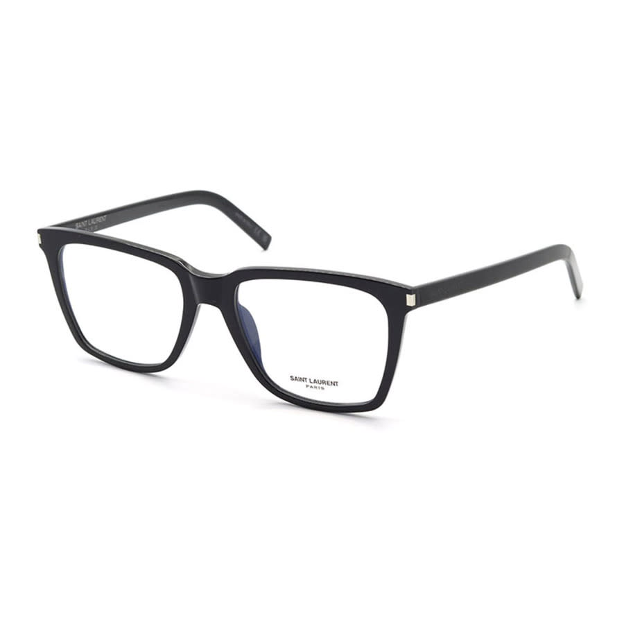Saint Laurent SL717SLIMSUN001 Black Acetate Eyeglasses — Black