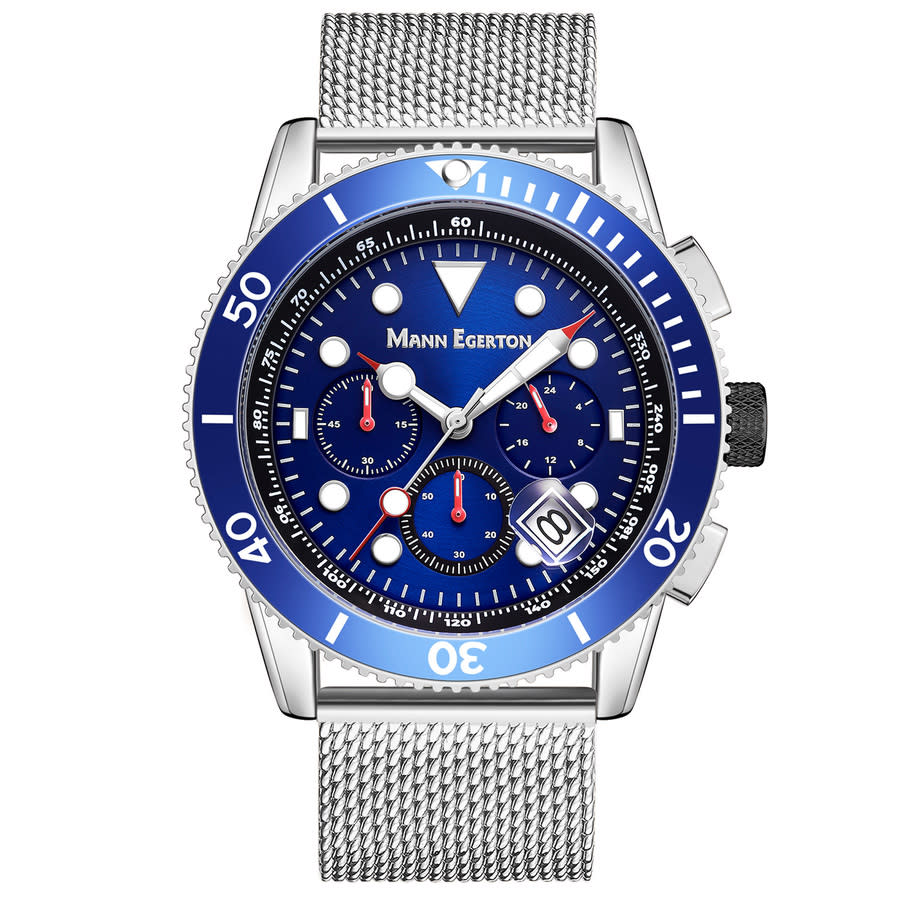 Mann Egerton Timewalker Blue Dial Mens Watch ME0001