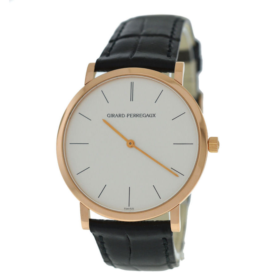 Pre-owned Girard Perregaux Perregaux Classique Elegance Hand Wind White Dial Mens Watch 47620-0-52-111
