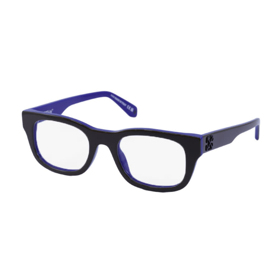 Off-White Ladies Black Rectangular Eyeglass Frames OERJ07NSTYLE7N 7400