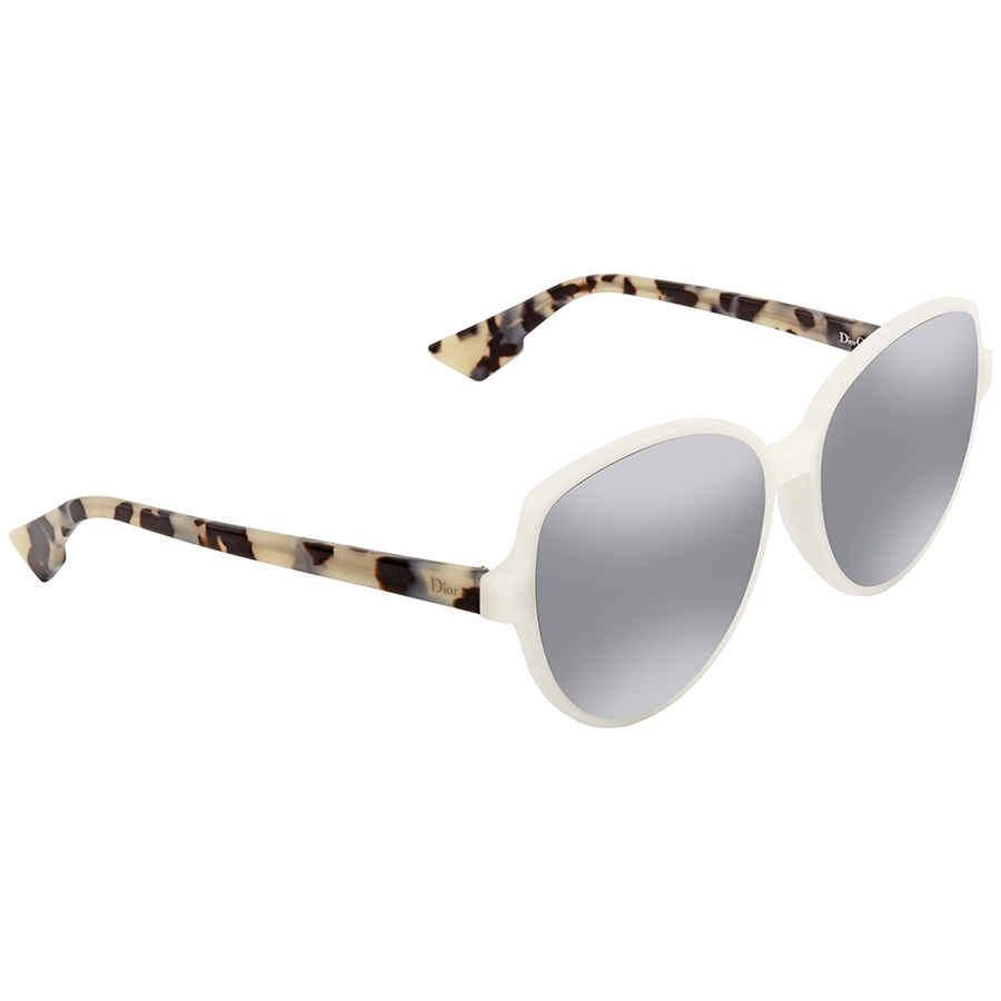 dior sunglasses silver mirror