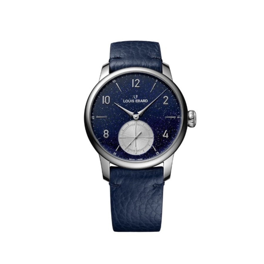Louis Erard Excellence Petite Seconde Aventurine Automatic Blue Dial Mens Watch 34238AA32.BVA134