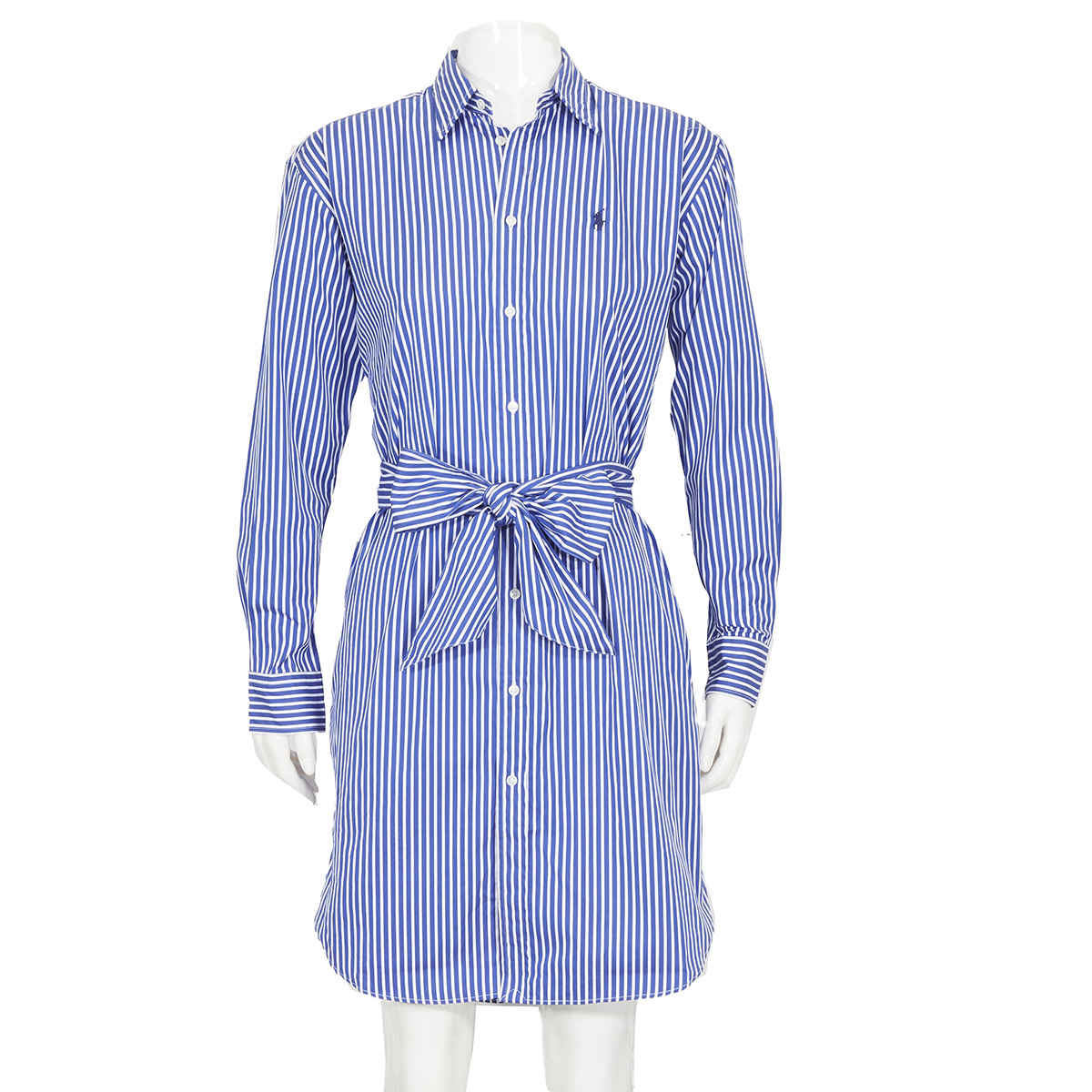 ralph lauren blue shirt dress