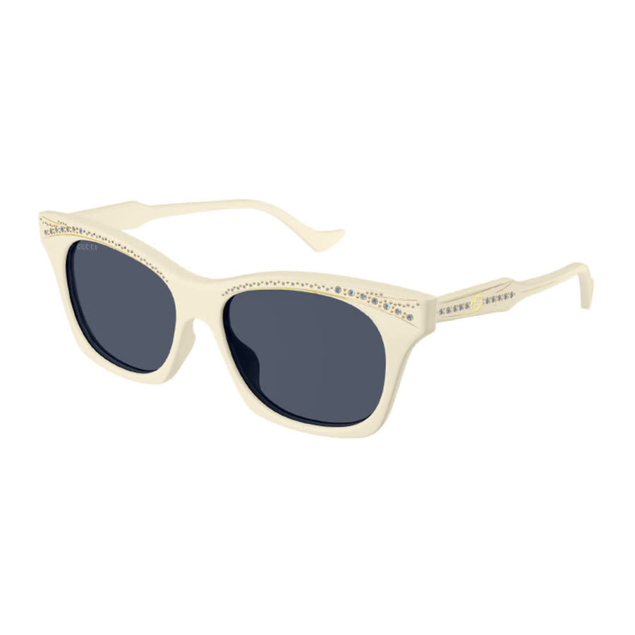 Gucci Woman Sunglass GG1299S -  Frame color: Ivory, Lens color: Blue