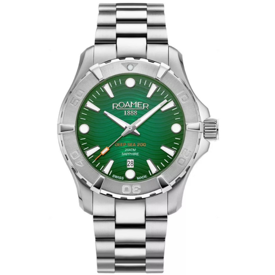 Roamer Deep Sea 200 Green Dial Mens Watch 860833 41 75 71