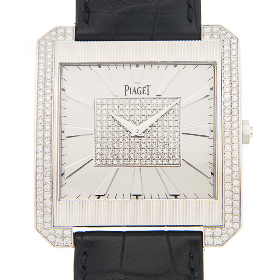 Piaget Black Tie Hand Wind Diamond Silver Dial Unisex Watch GOA32006 40825$