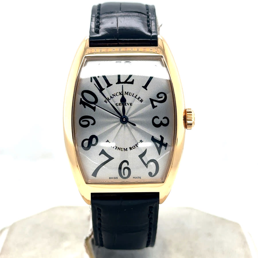 Pre-owned Franck Muller Cintree Curvex Yellow Dial Mens Watch 2852 SC
