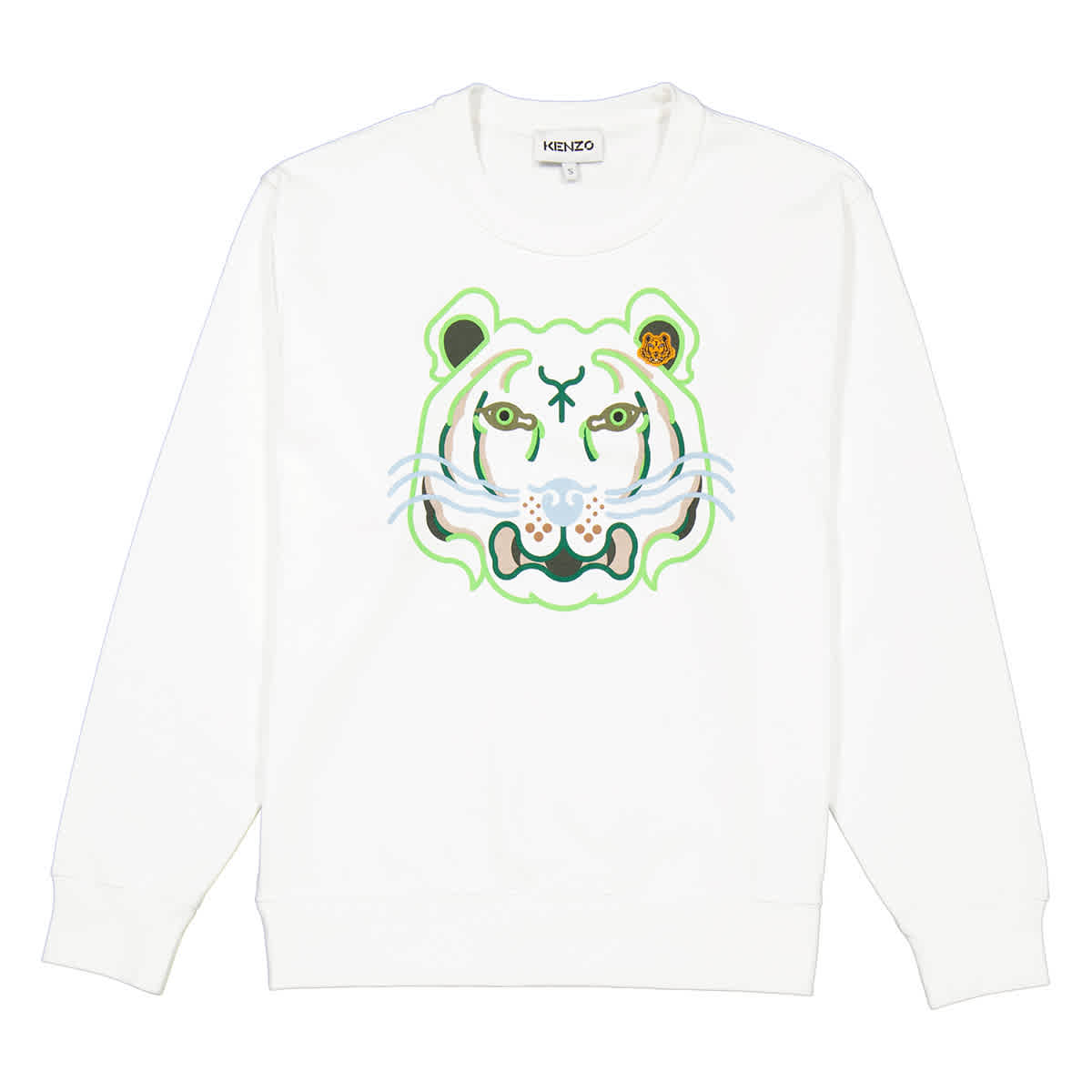 Kenzo Ladies White Tiger Print Cotton Sweatshirt eBay