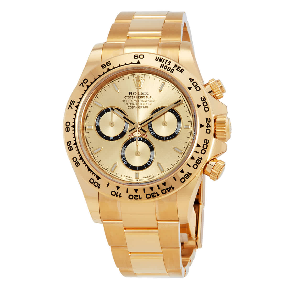 Rolex Cosmograph Daytona Chronograph Automatic Chronometer Gold Dial Mens Watch 1265080005