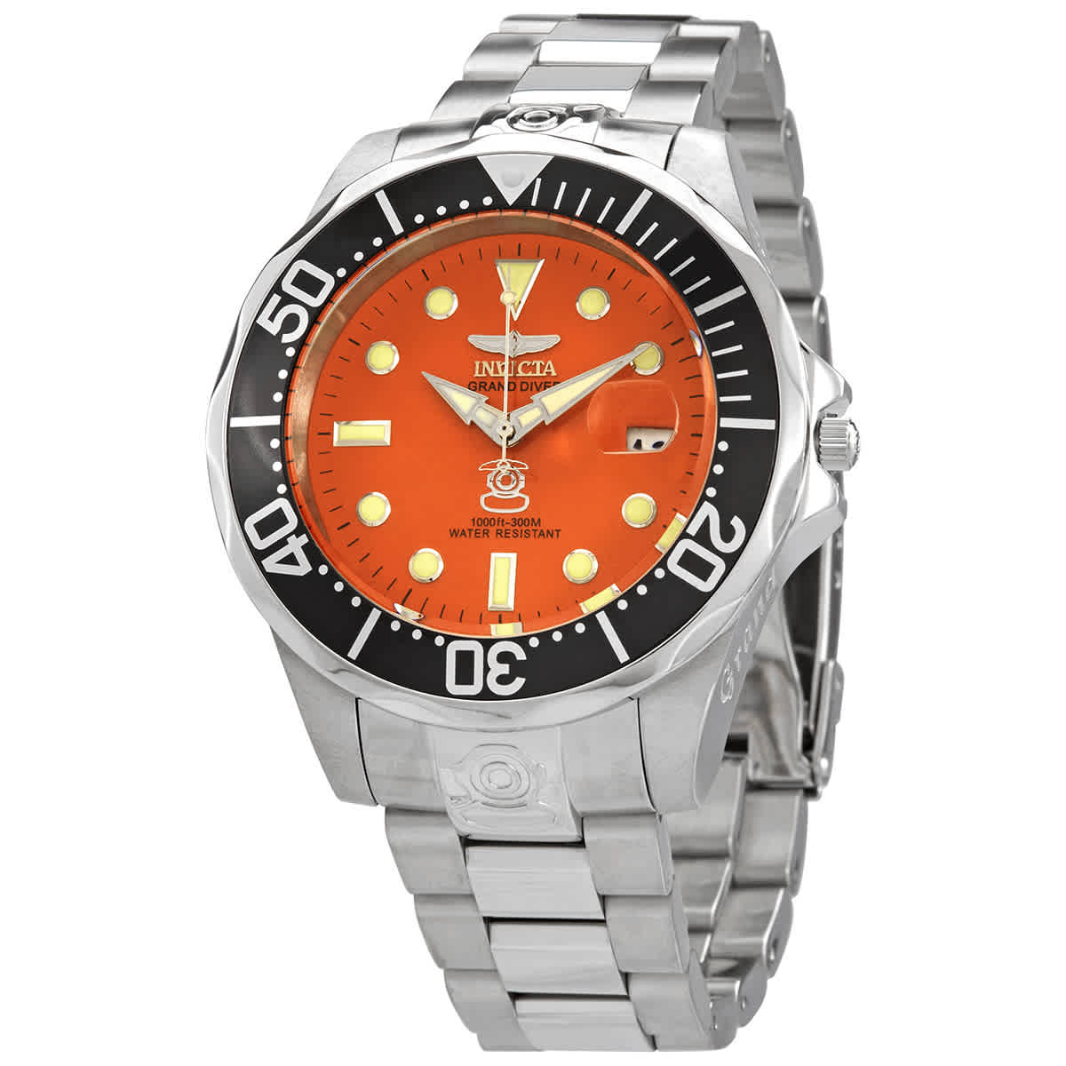 Invicta Pro Diver Automatic Orange Dial Mens Watch 4186 100$