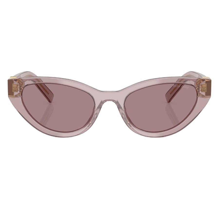 Miu Miu Light Purple Brown Cat Eye Ladies Sunglasses MU A04S 12W20I 54