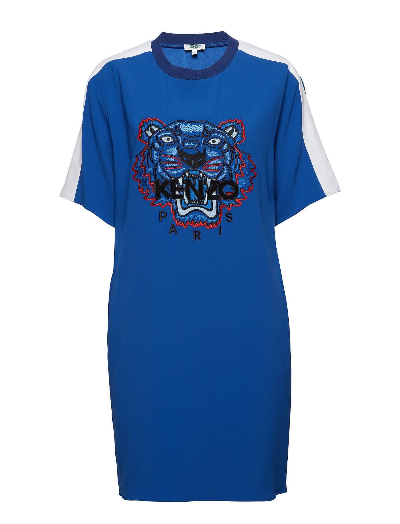 kenzo tiger crepe dress