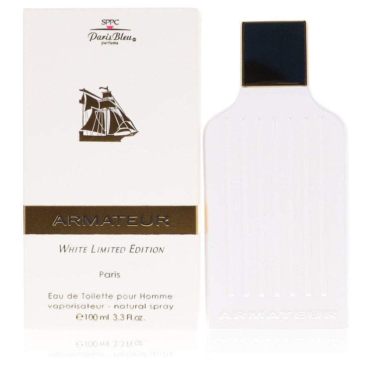 Paris Bleu Mens Aramateur White Limited Edition EDT 3.4 oz Fragrances 3442151001333