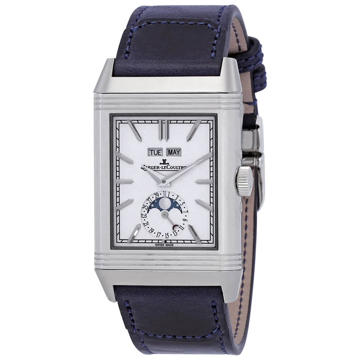 Jaeger LeCoultre Reverso Tribute Hand Wind White Dial Mens Watch Q3918420