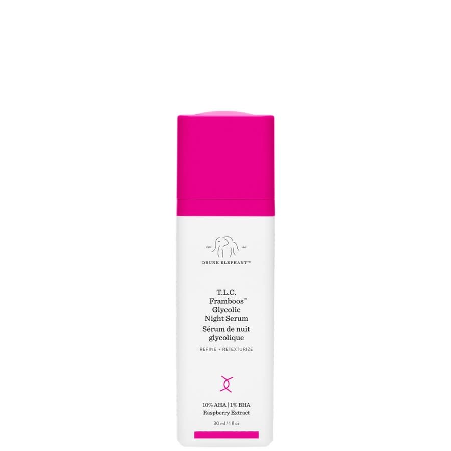 Drunk Elephant T.L.C. Framboos Glycolic Night Serum 1 oz Skin Care 812343032781