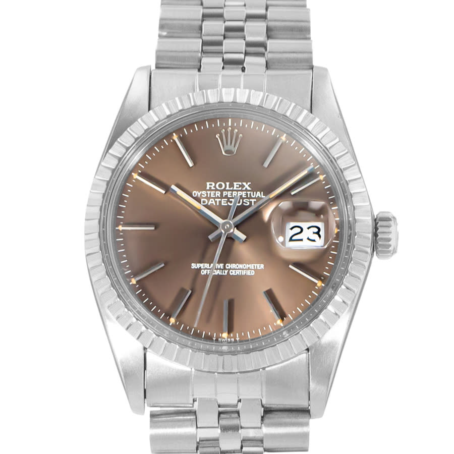 Preowned Rolex Datejust 36 Automatic Chronometer Grey Dial Mens Watch 16030