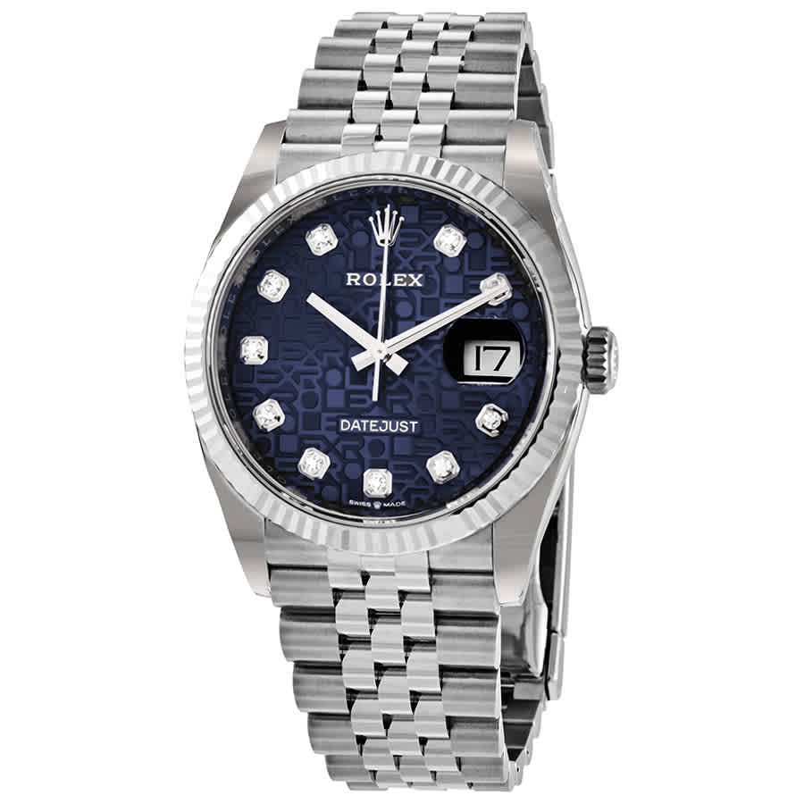 Rolex Datejust 36 Blue Jubilee Diamond Dial Ladies Watch 126234BLJDJ