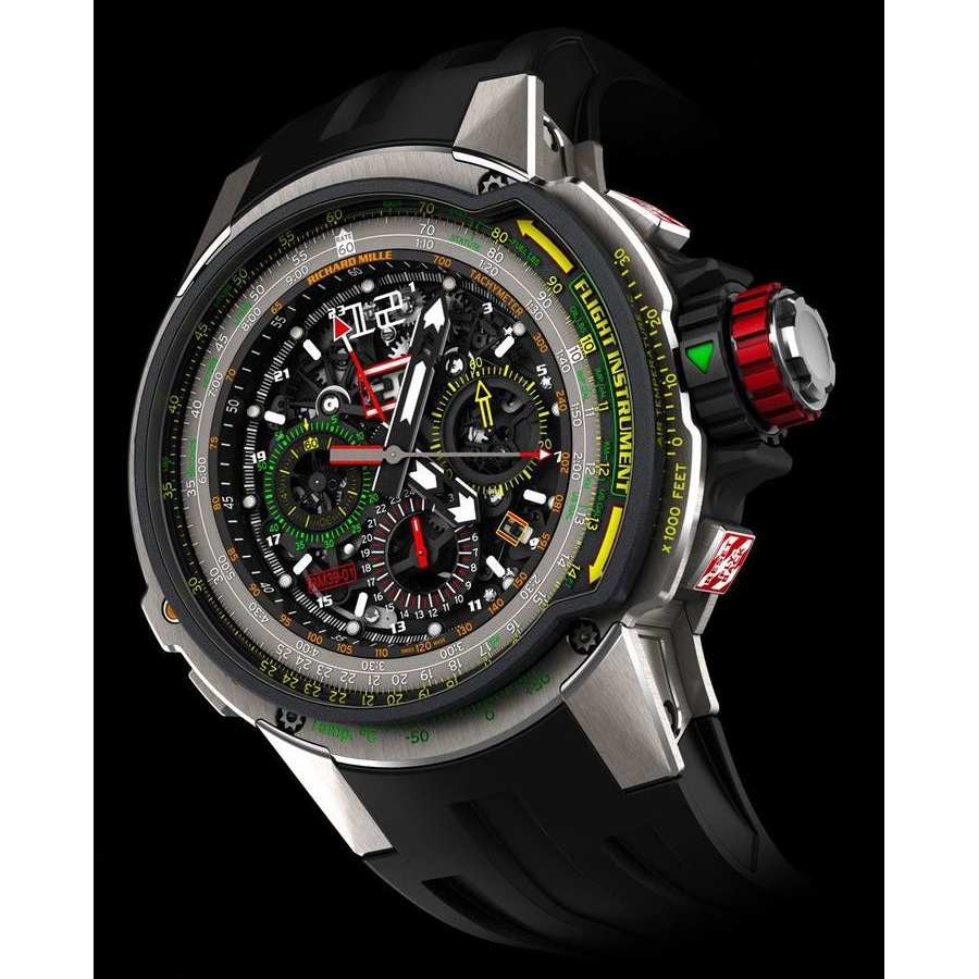 Richard Mille RM39-01 Chronograph Automatic Black Dial Mens Watch