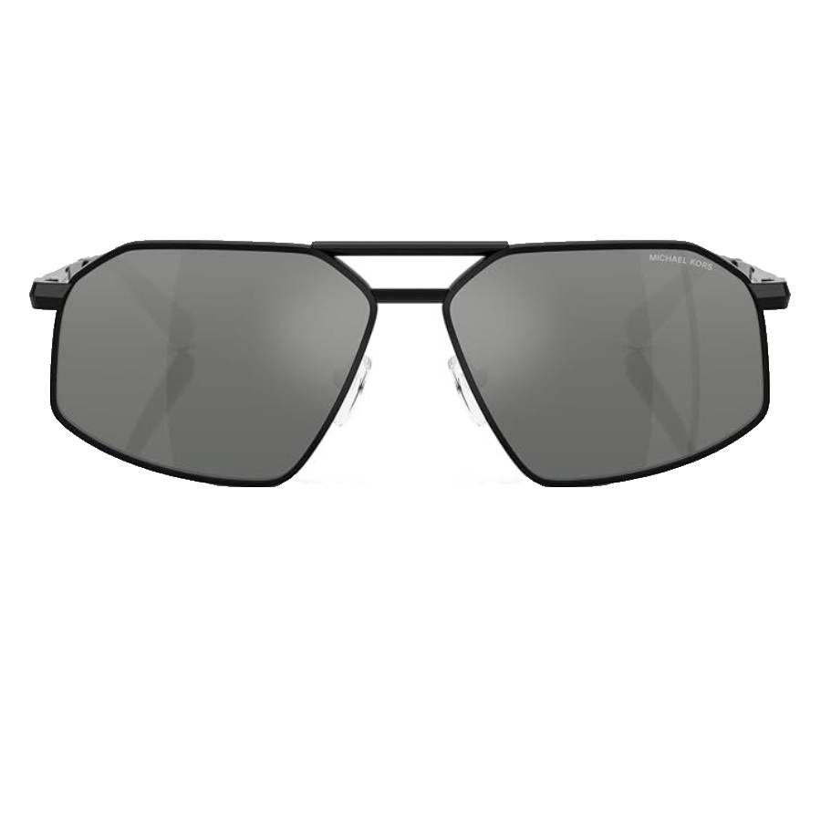 Michael Kors Man Sunglass Mar Vista - Frame color: Black Shiny, Lens color: Silver Flash Gradient
