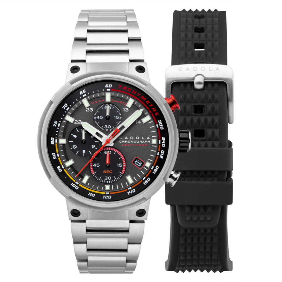 Cadola Surtees Chronograph Quartz Grey Dial Mens Watch CD-1028-11 189$