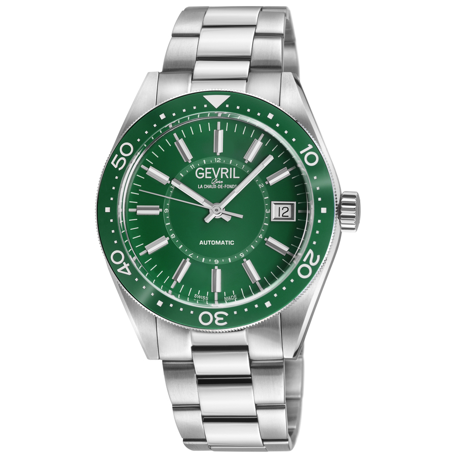 Gevril Belmont Automatic Green Dial Mens Watch 42102B 1282$