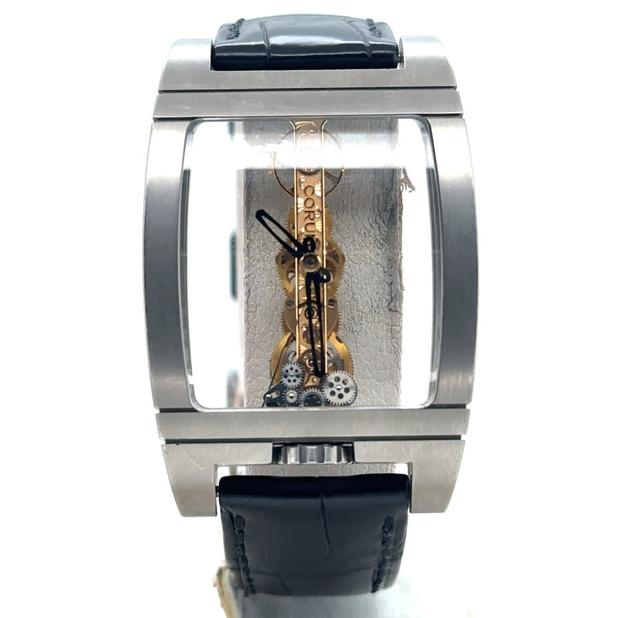 Pre-owned Corum Mr. Golden Bridge Hand Wind Mens Watch 113.700.04/0002