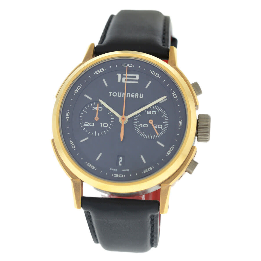 Pre-owned Tourneau Tny Chrono Chronograph Automatic Black Dial Mens Watch TNY400305005