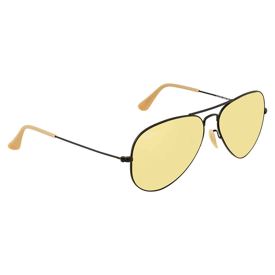 Ray Ban Aviator Evolve Yellow Photocromic Aviator Sunglasses RB3025 90664A 58