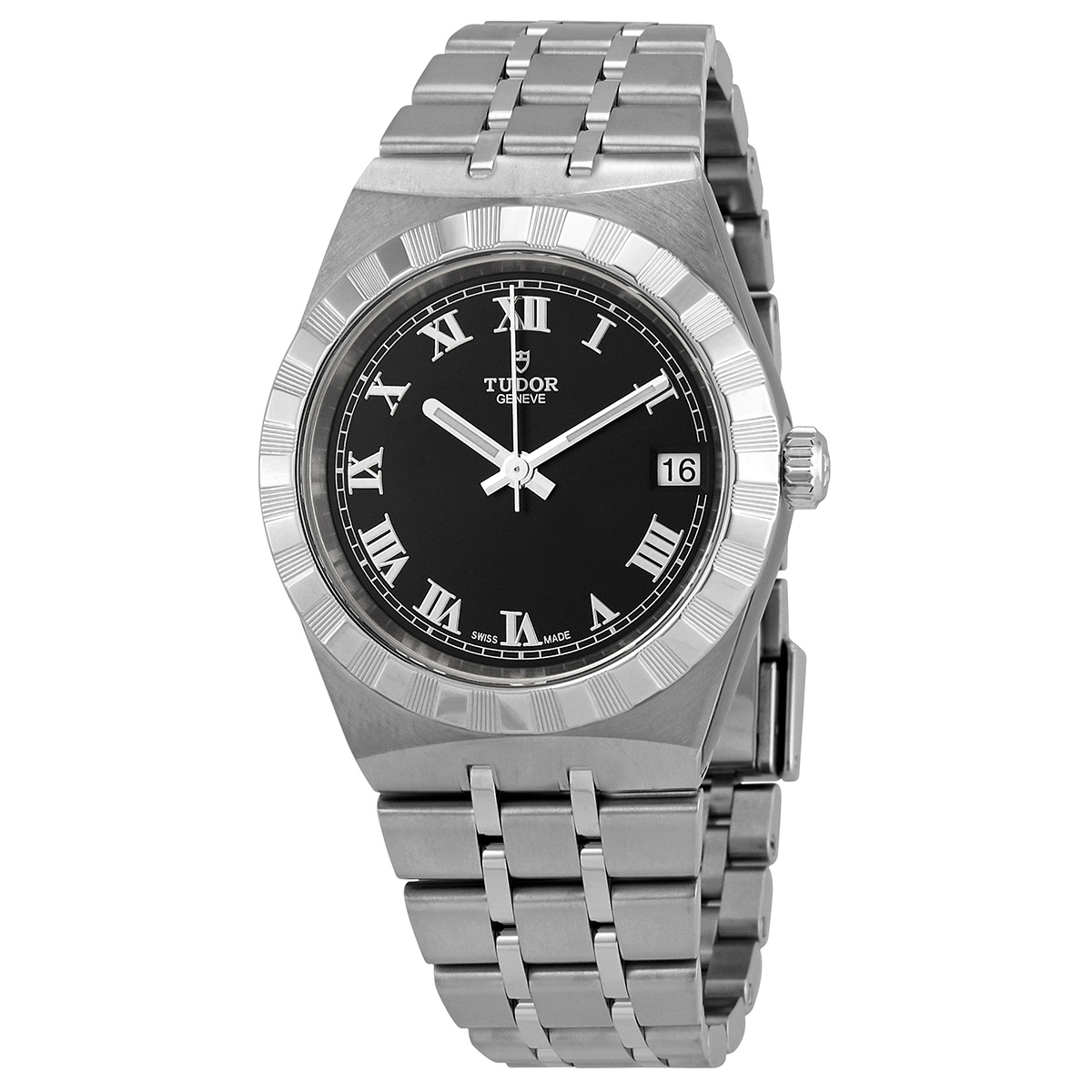 Pre-owned Tudor Royal Black Dial Ladies Watch M28400-0003 2059$