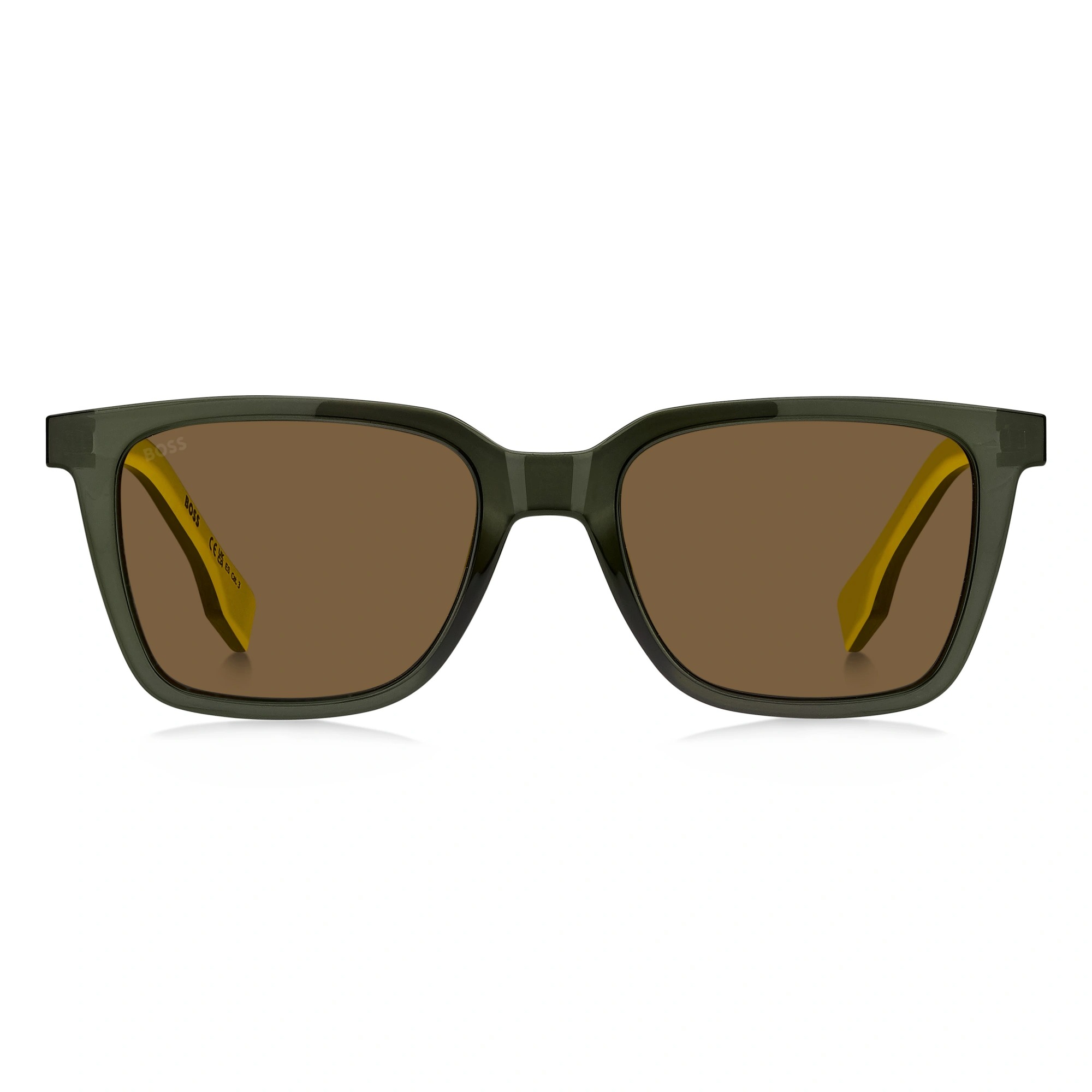 Hugo Boss Brown Square Mens Sunglasses BOSS 1574/S 0GP7/70 53