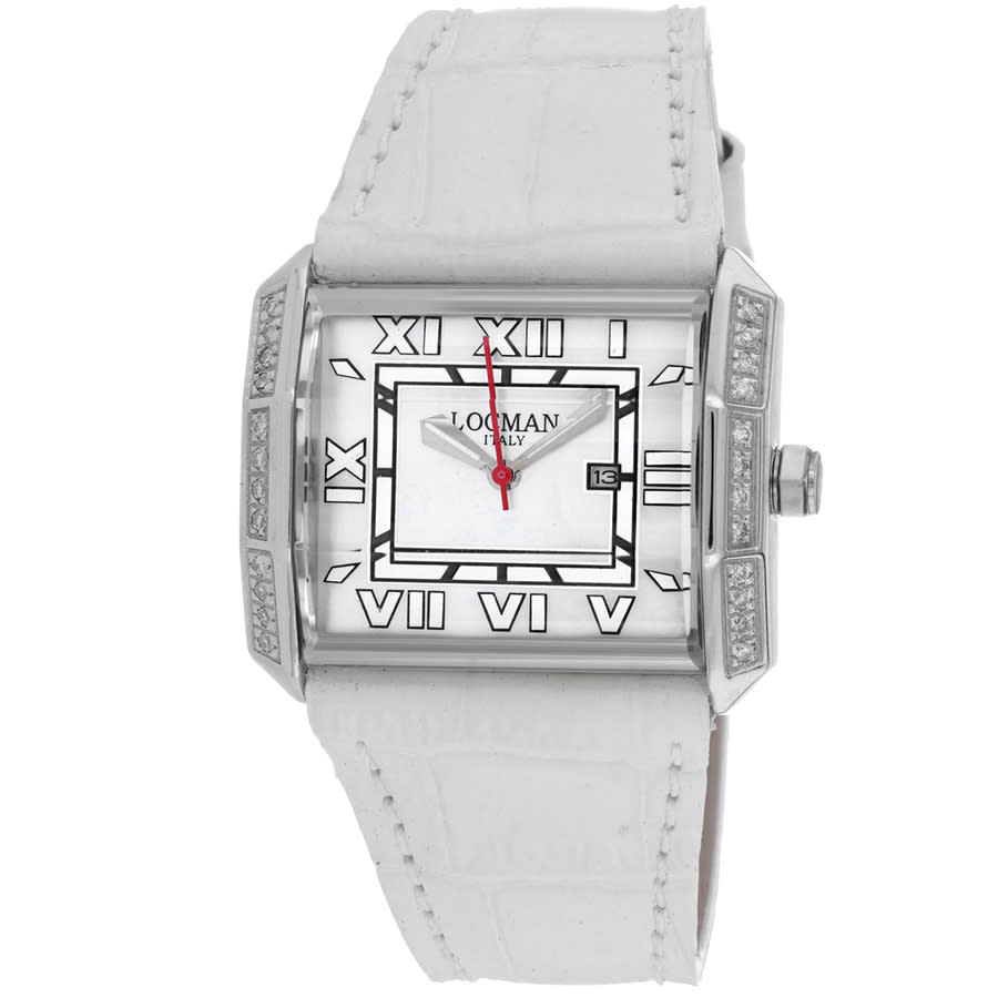 Locman Classic Quartz White Dial Ladies Watch 232MOPWHDWH LE 392$