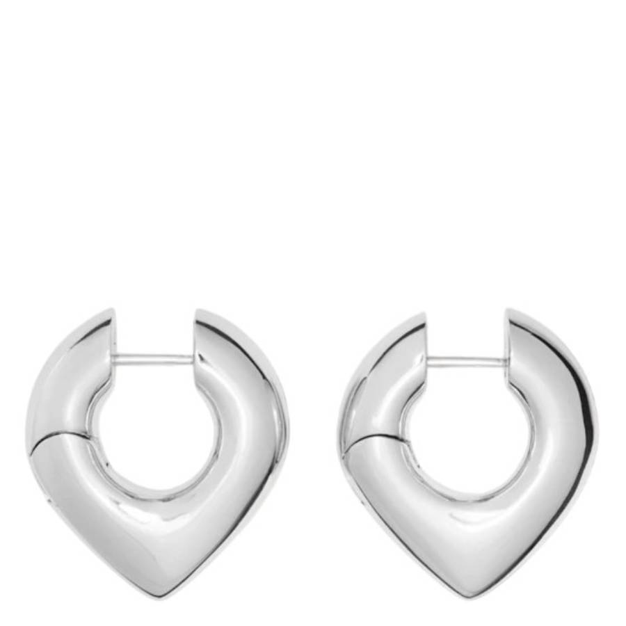 Burberry Sterling Silver Thorn Hoop Earrings 228$