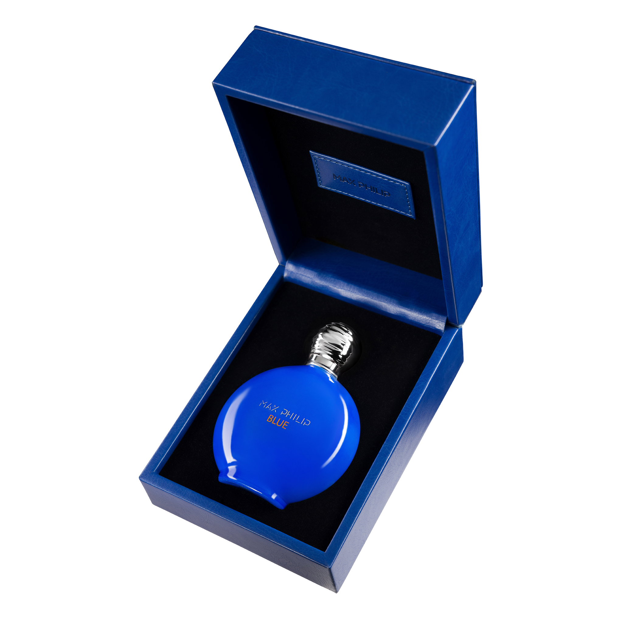 Max Philip Unisex Blue EDP 34 oz Leather Box Fragrances 795847835518 100$