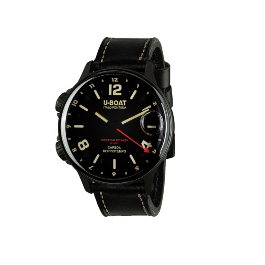 U-Boat Capsoil Quartz Black Dial Mens Watch 9671 1595$