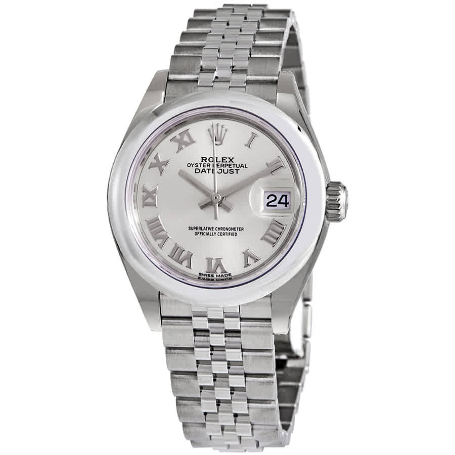 rolex lady datejust automatic silver dial ladies jubilee watch 279160srj