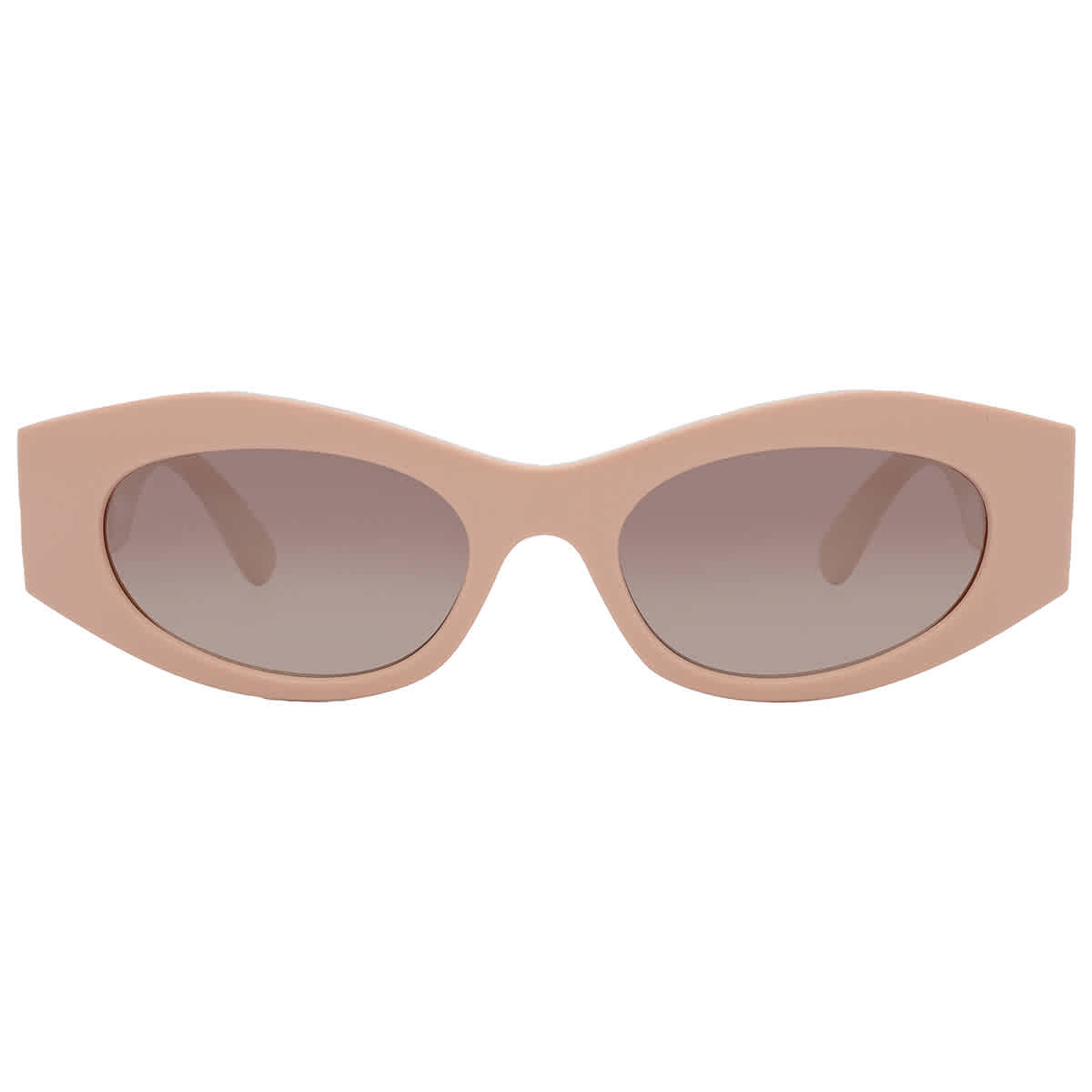 Versace Brown Gradient Grey Mirror Silver Cat Eye Ladies Sunglasses VE4480U 54946I 51