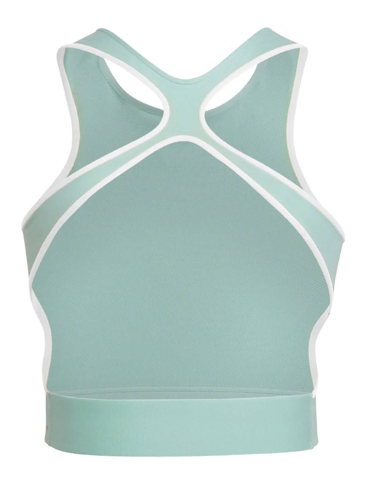 Adidas by Stella McCartney Frozen Green Truepace Running Crop Top