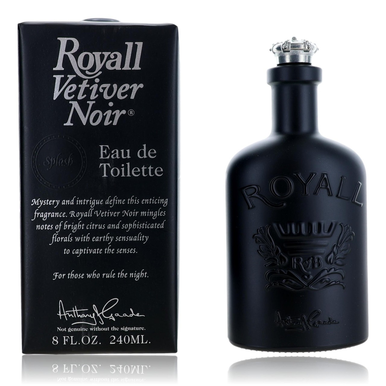 Royall Fragrances Mens Vetiver Noir EDT Splash 8.0 oz Fragrances 895670002856