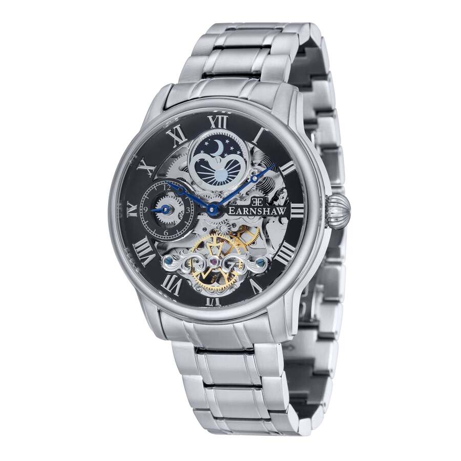 Thomas Earnshaw Longitude Black Dial Mens Watch ES-8006-11
