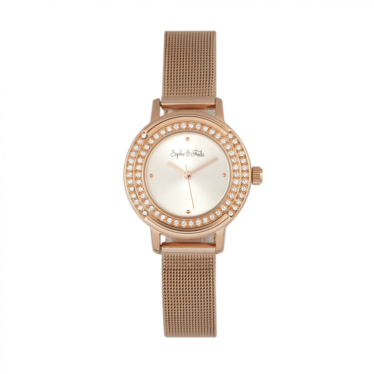 Sophie And Freda Cambridge Crystal Silver Dial Ladies Watch SF4102