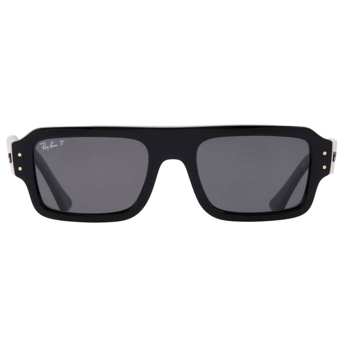 Ray-Ban Unisex Sunglass Flacko Bio-Based - Frame color: Black, Lens color: Polarized Black