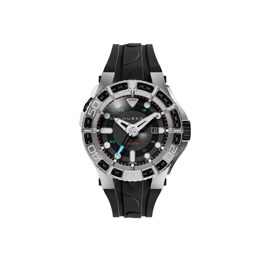Nubeo Manta Black Dial Mens Watch NB-6120-01