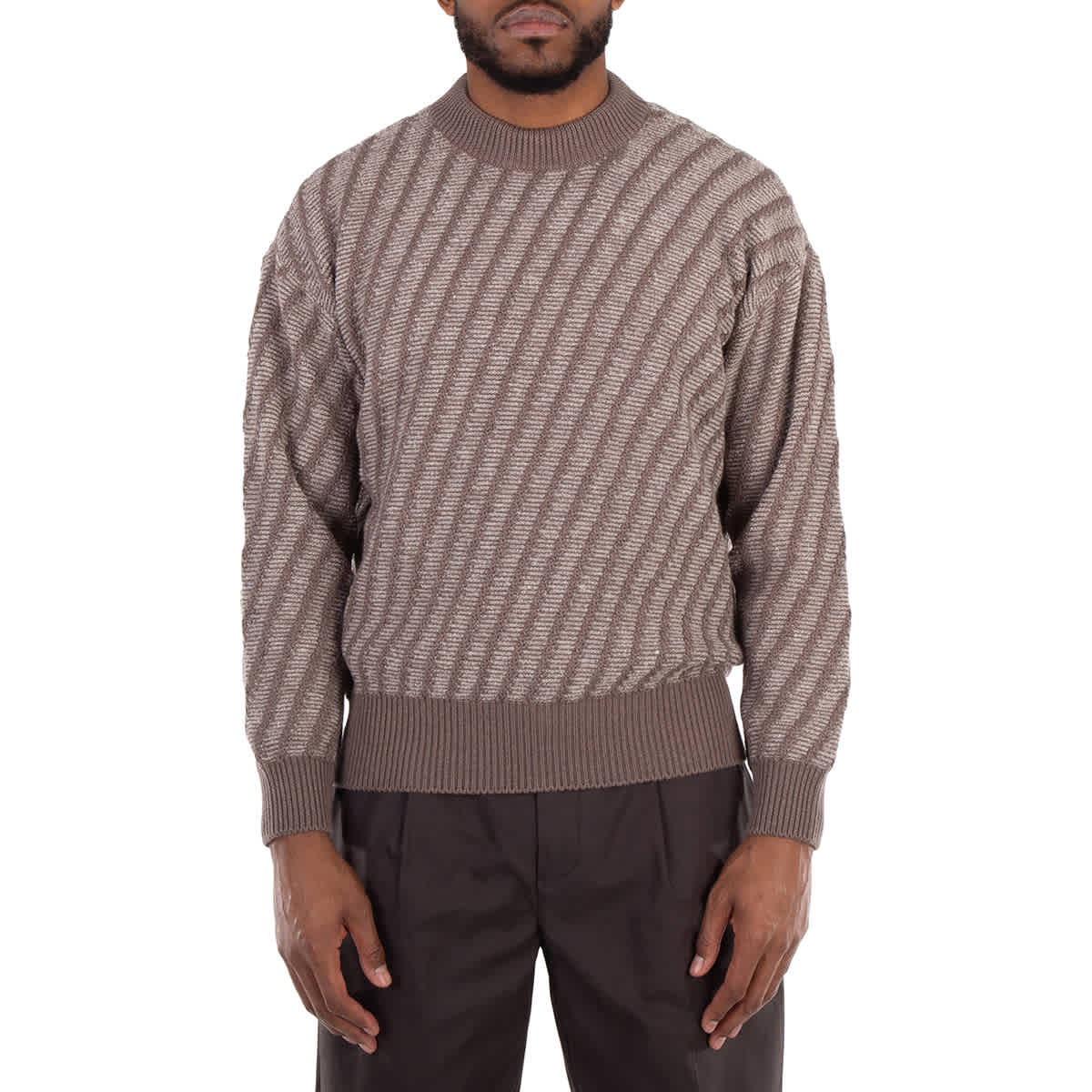 Emporio Armani Crew-Neck Jacquard Sweater | eBay