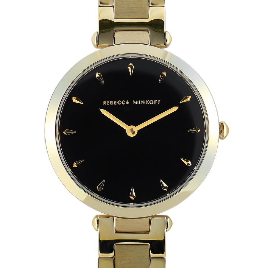 Rebecca Minkoff Nina Quartz Black Dial Gold-tone Ladies Watch 200277 79$