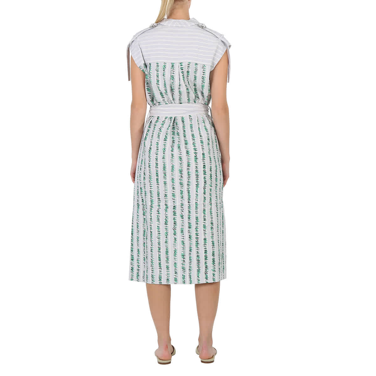 Striped cotton cheap shirt dress