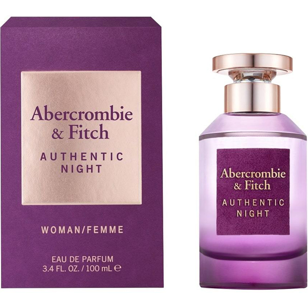 Abercrombie and Fitch Ladies Authentic Night EDP Spray 3.4 oz (Tester) Fragrances 085715166142